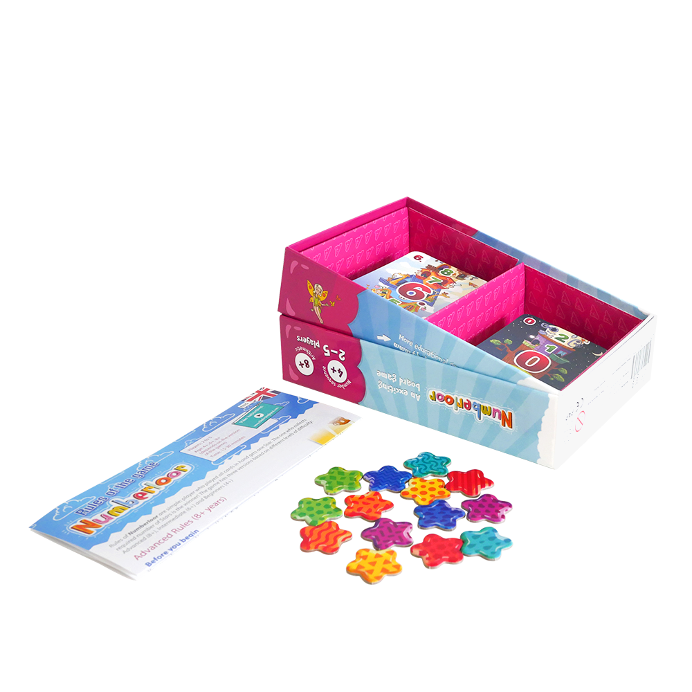 Numberloor game in the box.